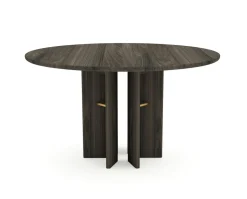 Velvet Fan Matbord | Runt | Delad Skiva