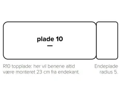 Velvet Matbord | Platta räfflade träben
