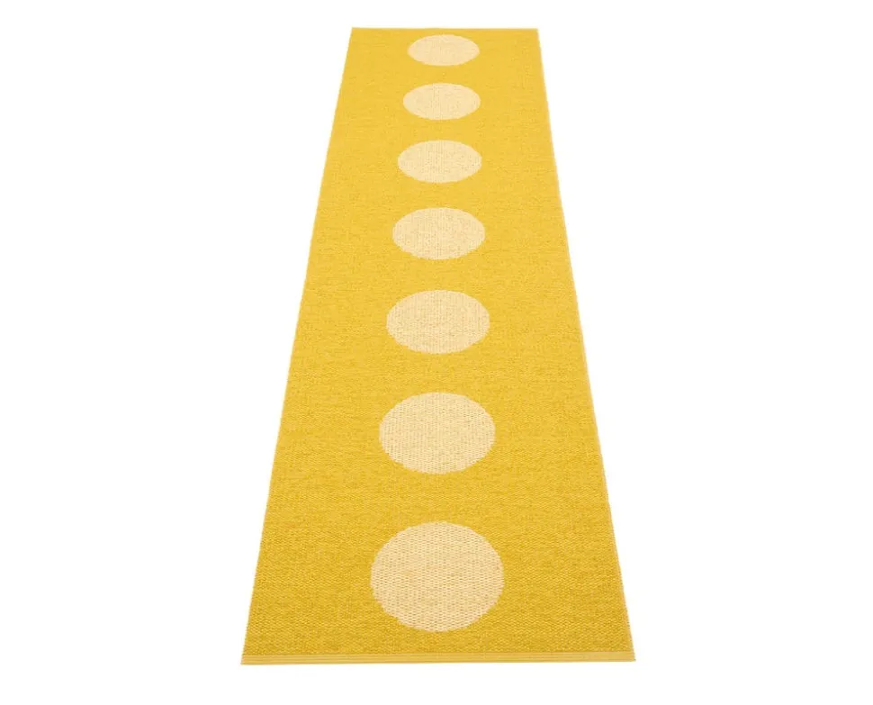 Vera Pop Gångmatta Mustard/Pale Yellow 70x280