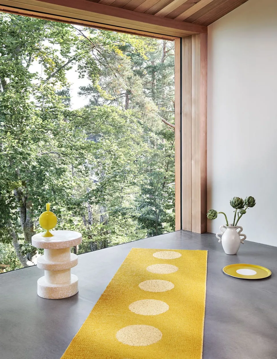 Vera Pop Gångmatta Mustard/Pale Yellow 70x280