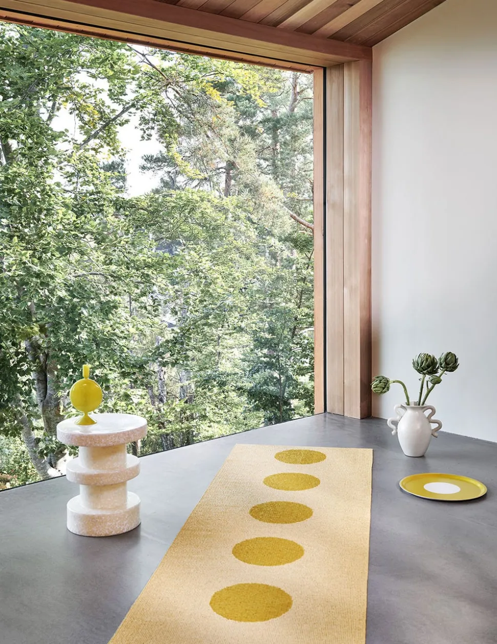 Vera Pop Gångmatta Mustard/Pale Yellow 70x280