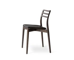 Vipp 481 Cabin Chair | Mörk Ek | Svart Läder