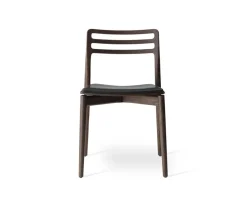 Vipp 481 Cabin Chair | Mörk Ek | Svart Läder