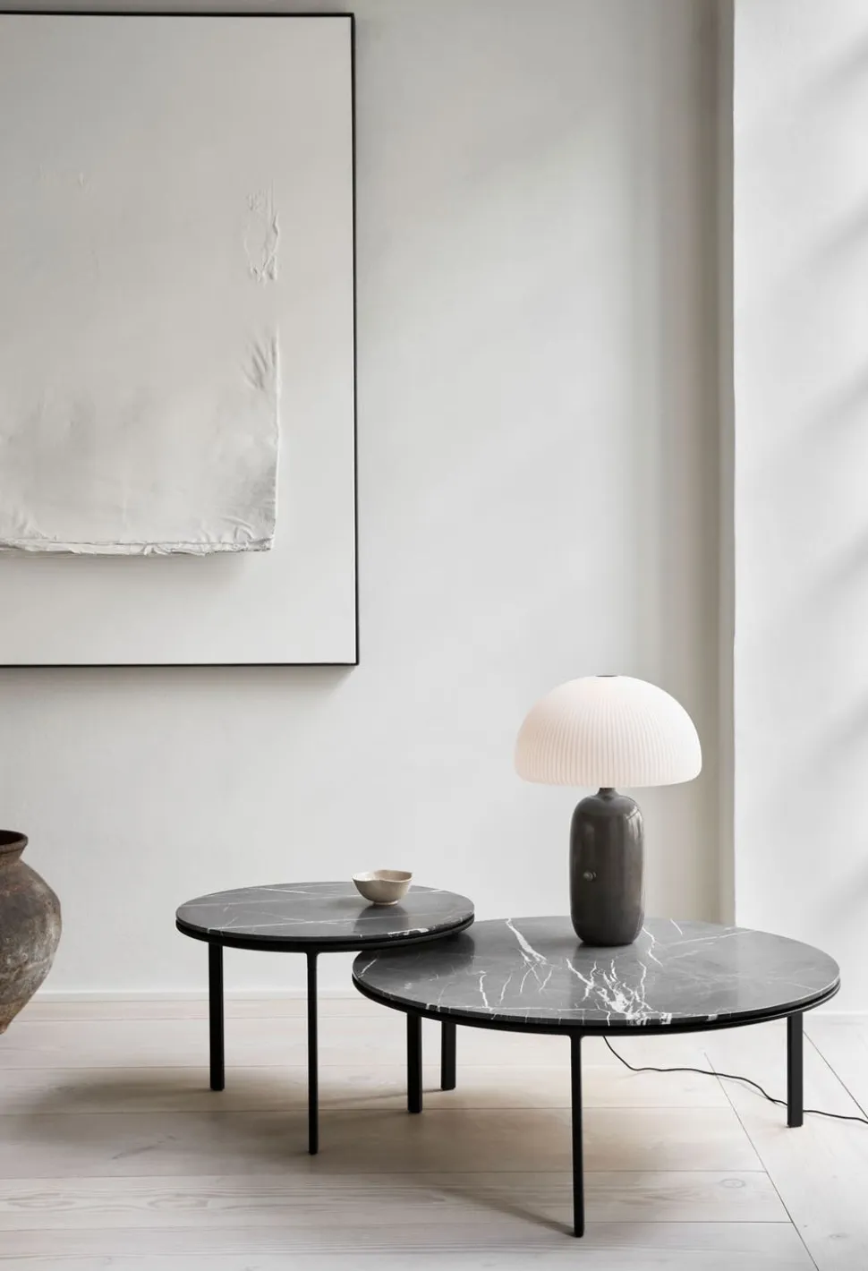 Vipp 423 Coffee table, Ø60 | Marmor, Pietra Grey