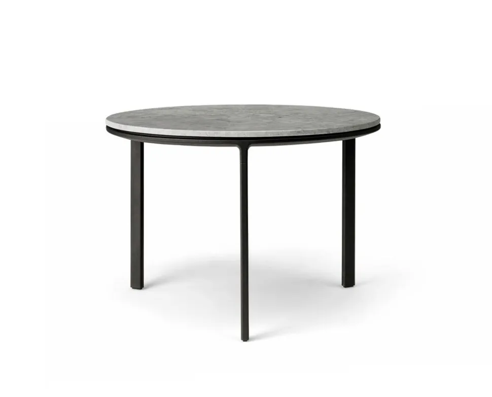 Vipp 423 Coffee Table Ø60 | Marmor, Sky Grey