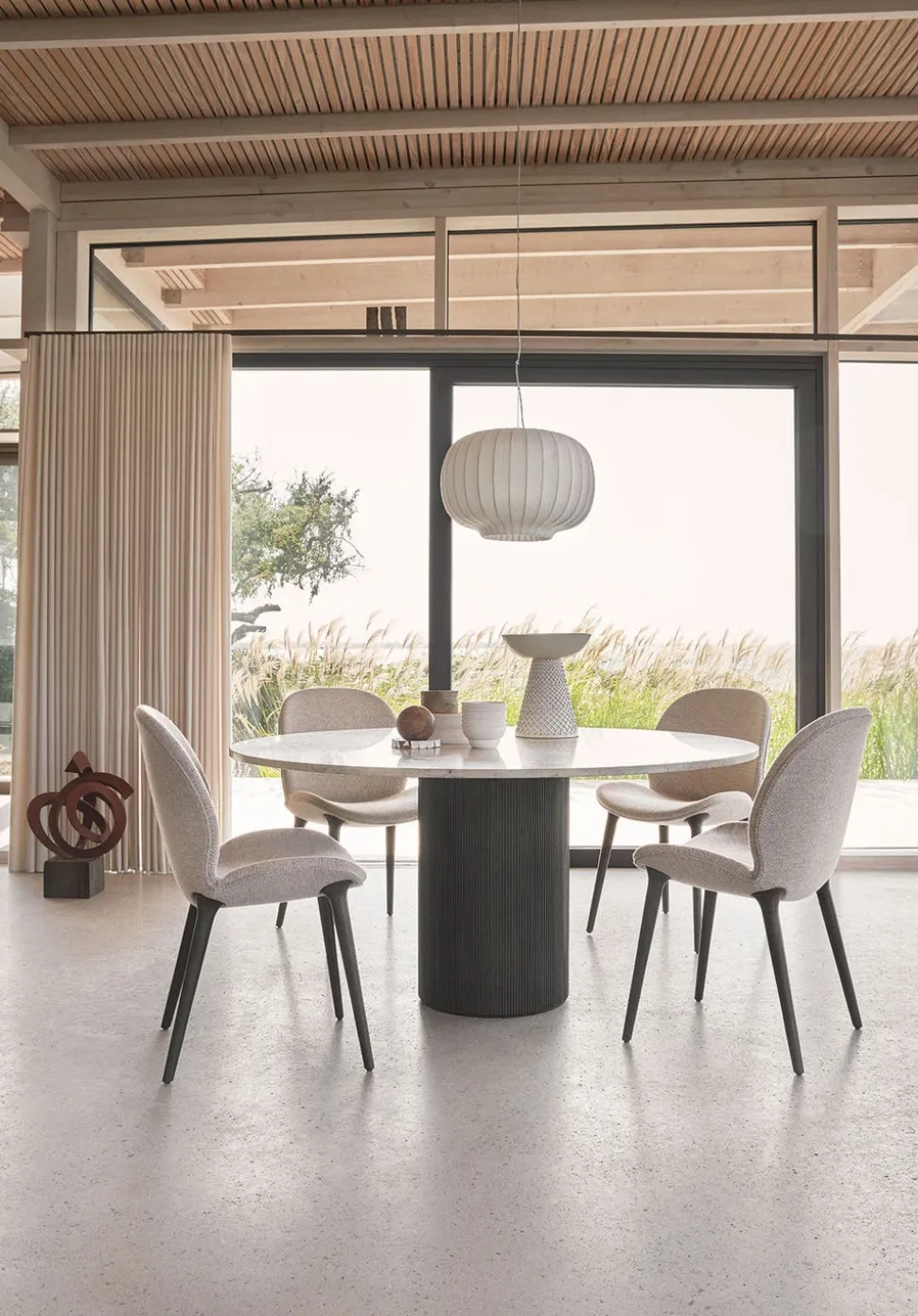 Vipp 462 Lodge Stol | Mörk Ek | Brook Beige/Chestnut