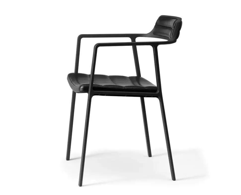 Vipp 451 Stol | Svart Läder