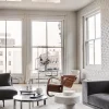 Vipp 452 Swivel Chair | Fötter | Polerat Aluminium, Grönt Läder