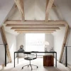 Vipp 452 Swivel Chair | Hjul | Polerat Aluminium, Svart Läder