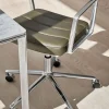 Vipp 453+ Swivel Stol | Fötter | Bosco Grönt Läder, Aluminium