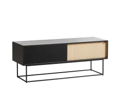 Virka Sideboard Låg | Svart / Vitpig.