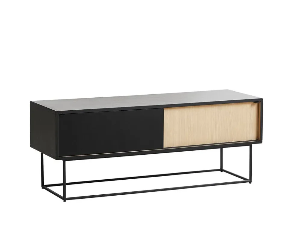 Virka Sideboard Låg | Svart / Vitpig.