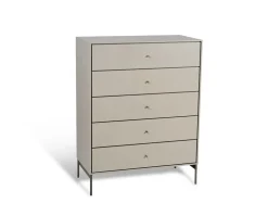 Volt Byrå 5 Lådor | Beige / Rostfritt