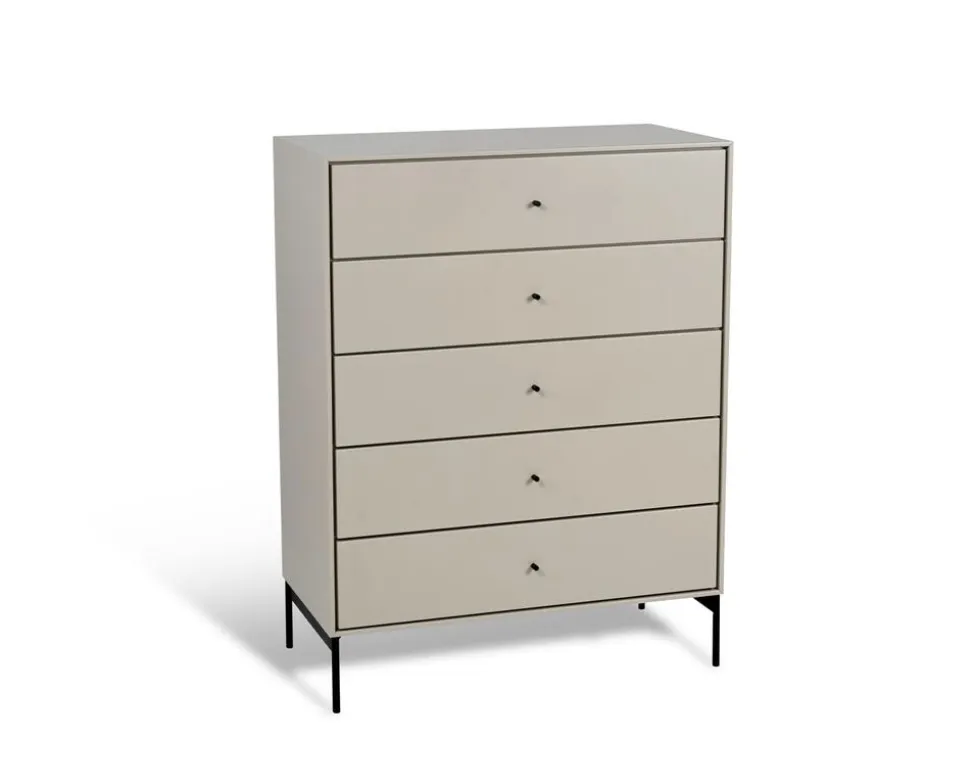 Volt Byrå 5 Lådor | Beige / Svart