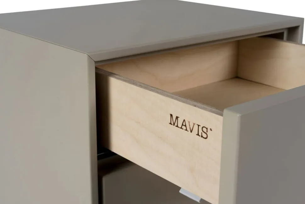 VOLT Sängbord Vägghängt | Beige / Rostfritt