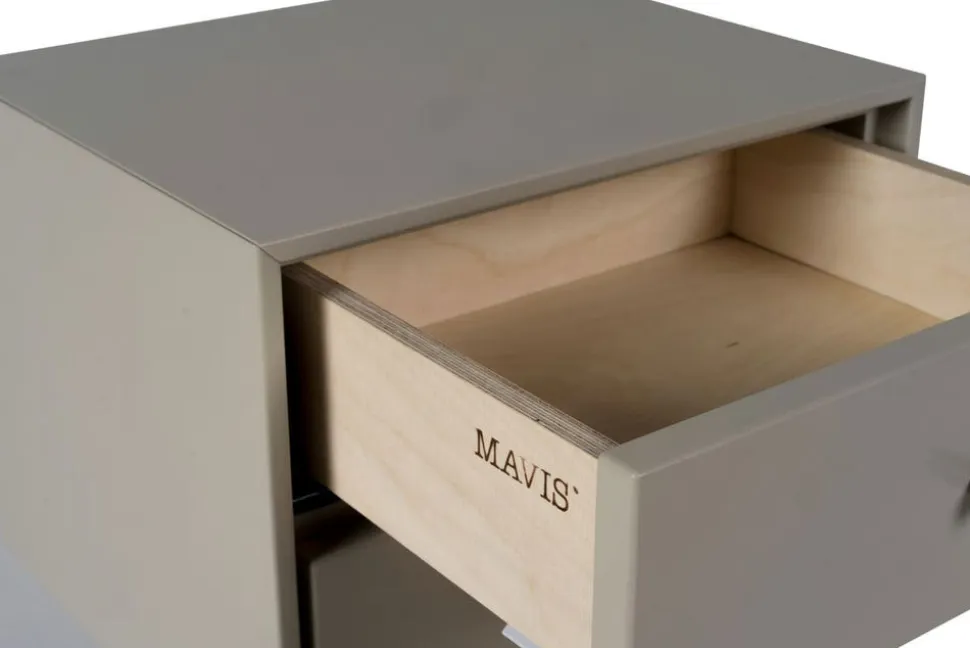 VOLT Sängbord Vägghängt | Beige / Svart