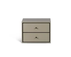 VOLT Sängbord Vägghängt | Beige / Svart