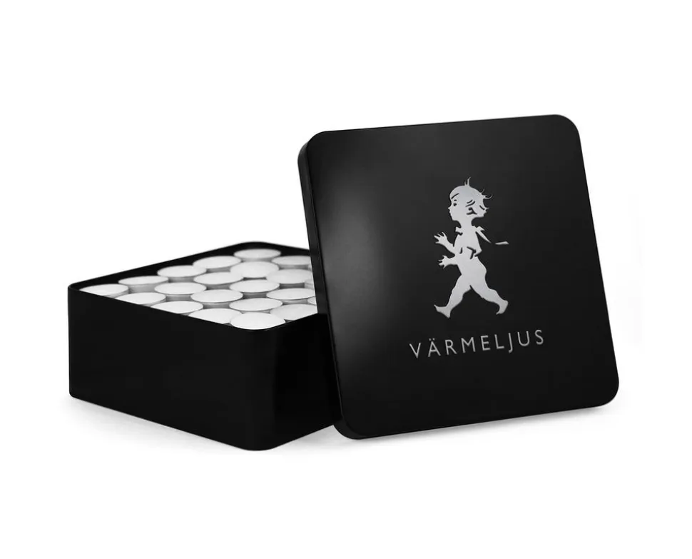 Värmeljuslåda Svart