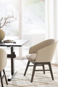 Windham Karmstol | Beige / Brun Ek