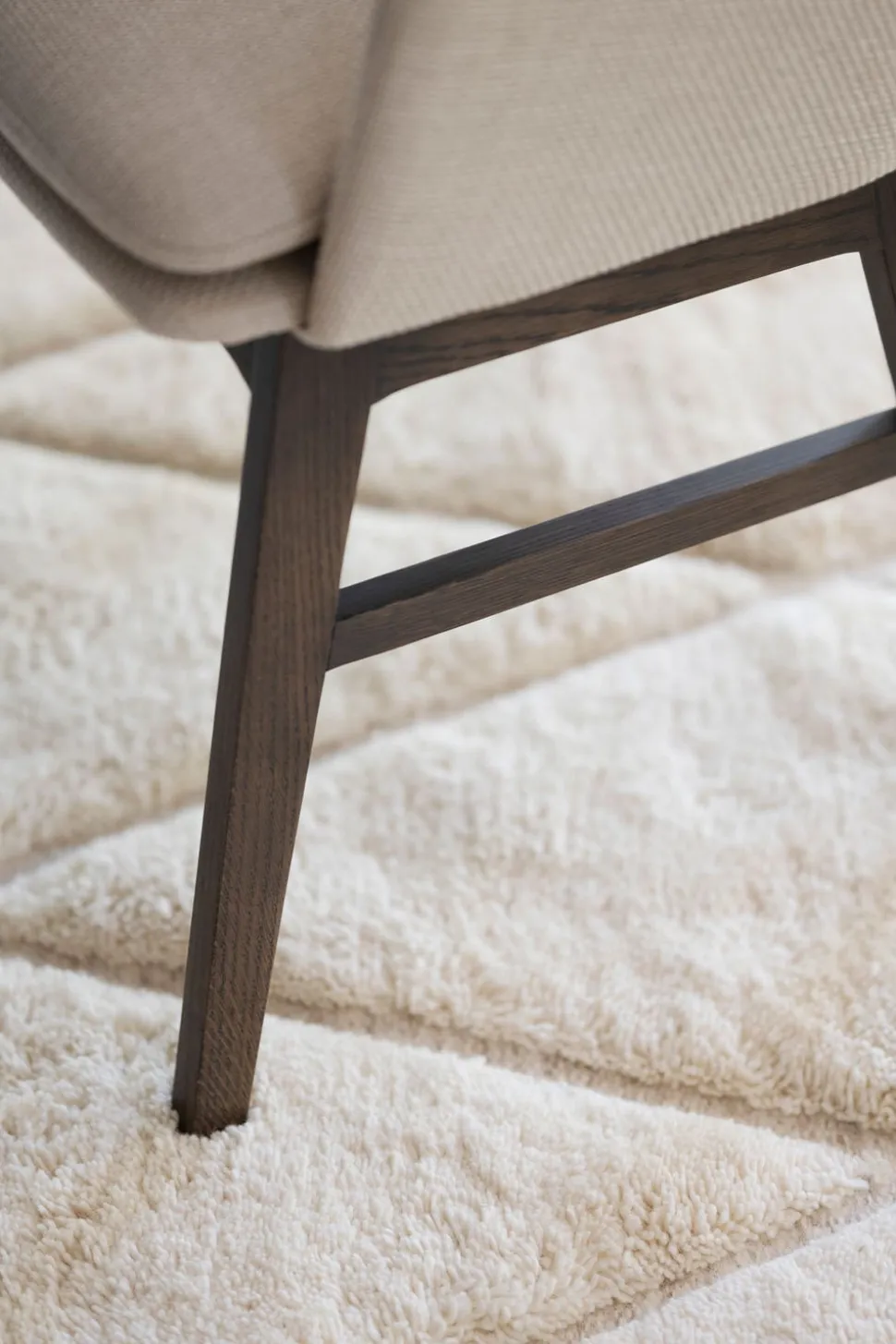 Windham Karmstol | Beige / Brun Ek