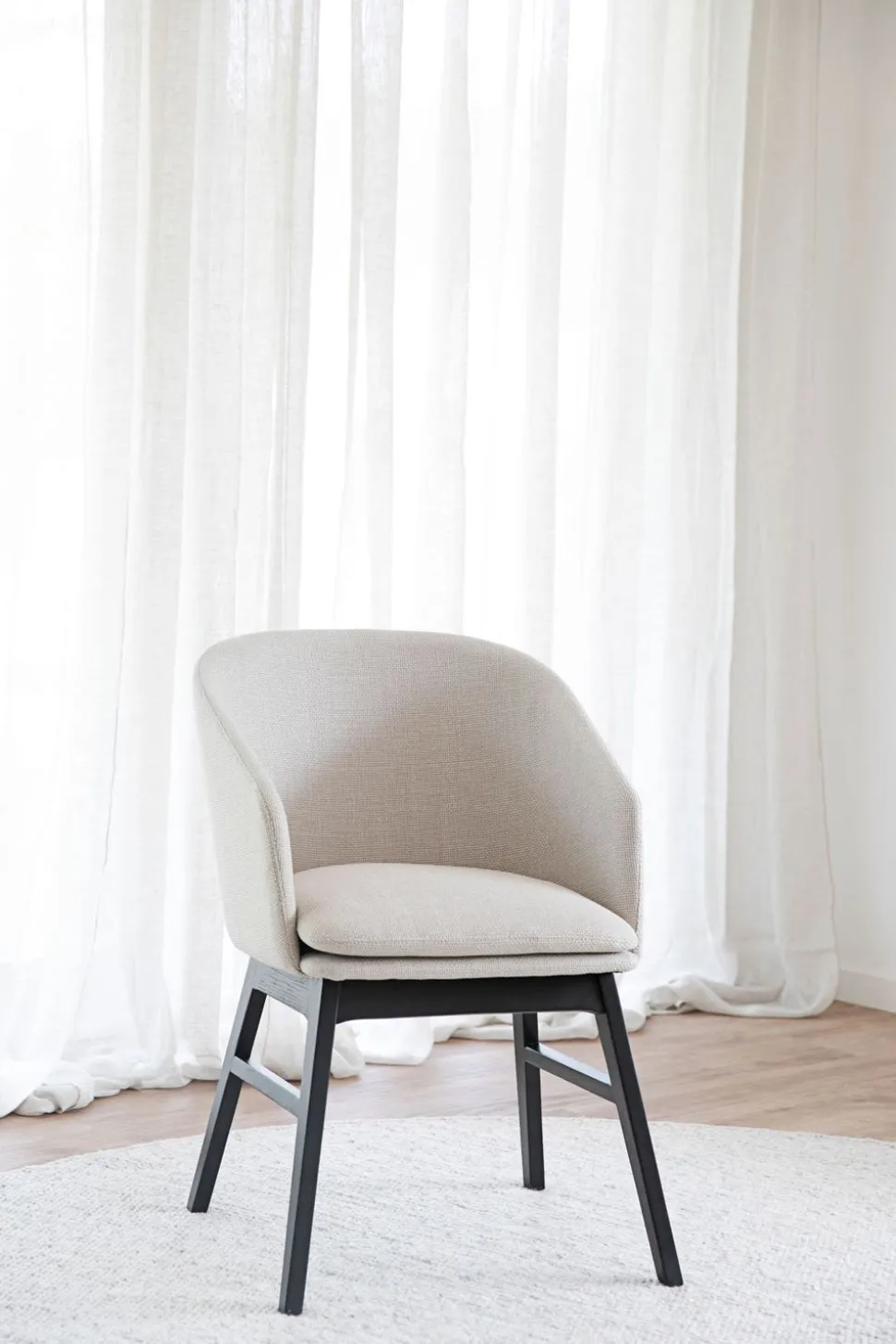 Windham Karmstol | Beige / Svart Ek