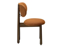 Woke Stol | Pumpkin Spice Bouclé/Antique Brass