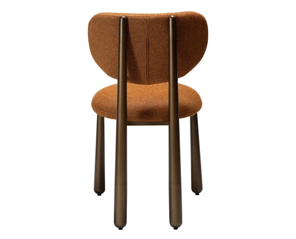 Woke Stol | Pumpkin Spice Bouclé/Antique Brass
