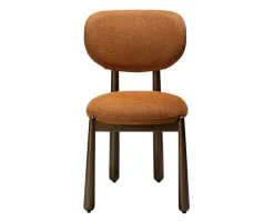 Woke Stol | Pumpkin Spice Bouclé/Antique Brass