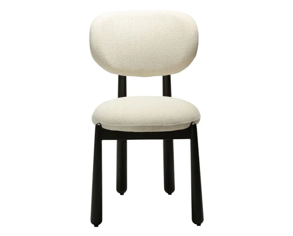Woke Stol | Simply Beige Bouclé/Black