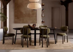 Woke Stol | Simply Beige Bouclé/Black