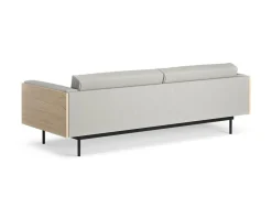 Wood soffa 3-sits