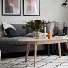 Yumi Soffbord | Ovalt, Vitpigmenterad Ek