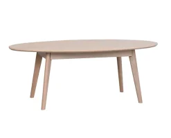 Yumi Soffbord | Ovalt, Vitpigmenterad Ek