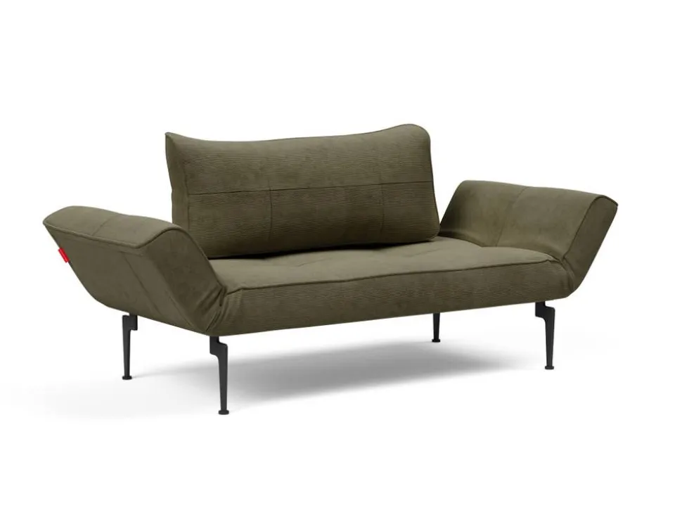 Zeal Bäddsoffa | 316 Cordufine Pine Green, Laserben