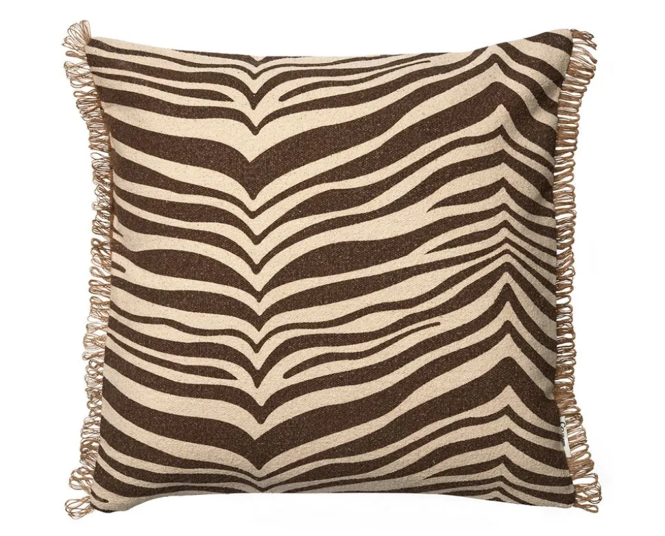 Zebra kudde 50x50 Brun