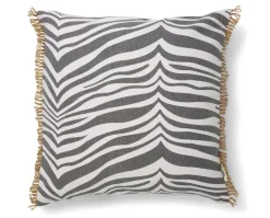 Zebra Kudde 50x50 Titanium