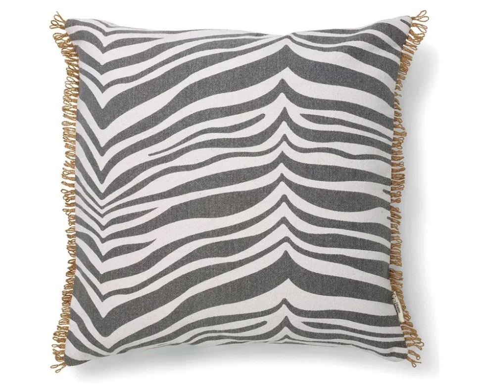 Zebra Kudde 50x50 Titanium
