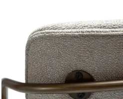 Zed Stol | Cashmere Bouclé | Antik mässing