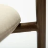 Zone Stol | Frosted Almond Konstläder | Antique Brass