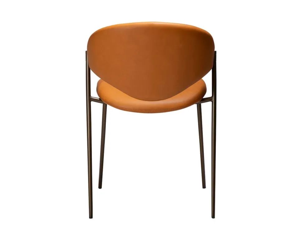 Zone Stol | Pumpkin Spice Konstläder | Antique Brass