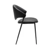 Zone Stol | Raven Black Konstläder | Black